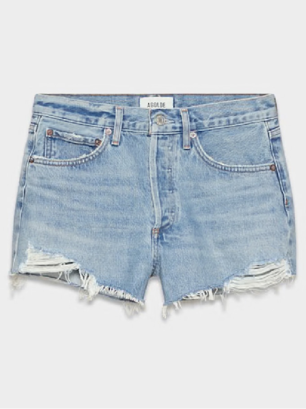 AGOLDE Parker denim short